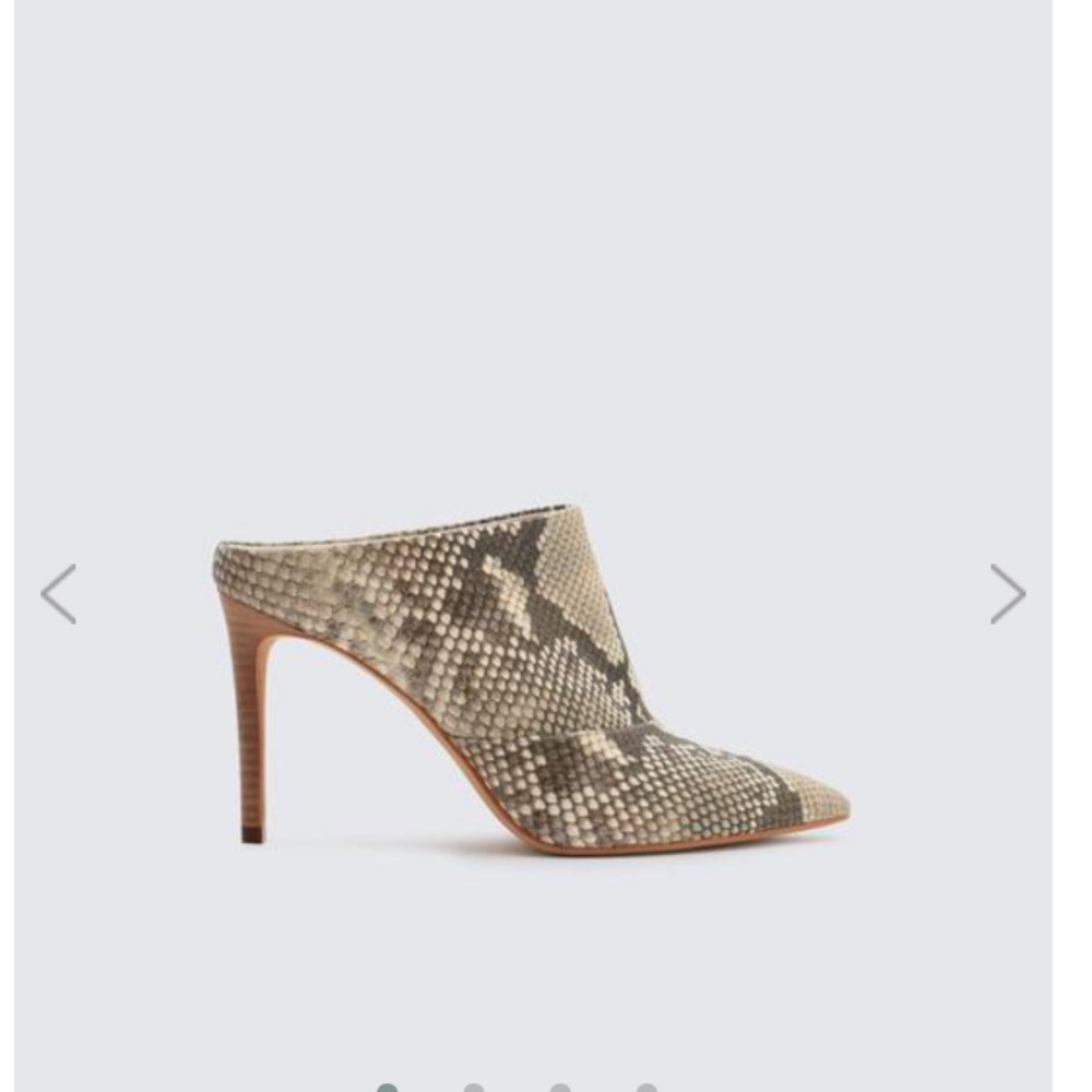 Dolce Vita Snakeskin Heeled Cinda Mule
